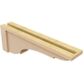 thumbnail image 5 of 4"W x 24"D x 8"H Thin Bryant Rough Cedar Woodgrain TimberThane Corbel, Primed Tan, 5 of 6