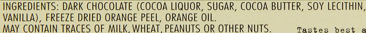 Chocolove - Dark Chocolate Bars Box Orange Peel - 12 Bars Pack Of 12