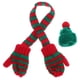 thumbnail image 1 of KAKOWELY 1 juego de mini gorro de punto navideño y mini bufanda, adornos para árbol de Navidad, bonito accesorio de ropa para muñecas., 1 of 5