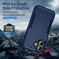 thumbnail image 7 of Entronix Magnetic Heavy Duty Sleek Case Designed for iPhone 16 Plus Shockproof Drop-Proof, Navy, 7 of 7