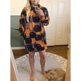 thumbnail image 2 of KelaJuan Women Halloween Sweatshirt Pumpkin Cat Long Sleeve Funny Pullover Dress Fall Shirt Tops, 2 of 6