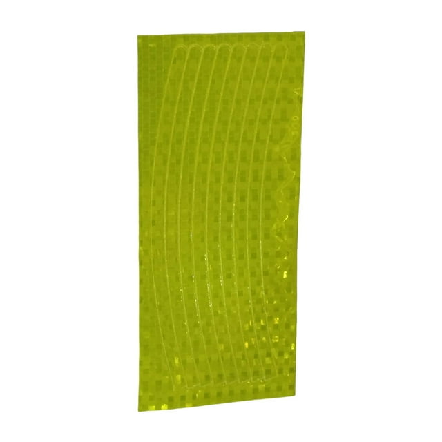 Guardoinrt Autocollants Réfléchissants Vélo Réflecteur de Sécurité Ruban de Décalcomanie pour Jante de Roue 5/10 Pcs Jaune Foncé 1ensemble
