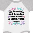 thumbnail image 4 of Inktastic My Grandma and Grandpa Have Waited a Long Time for Me Boys or Girls Baby Bodysuit, 4 of 5
