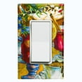 thumbnail image 1 of Metal Light Switch Wall Plate Outlet Cover (Coffee Tea Party Kettle Mocha Marshmallow Espresso Fruit Drinks - Single Rocker), 1 of 2