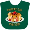 thumbnail image 3 of Inktastic Pancake Day Everyday- Smiling Stack of Pancakes Boys or Girls Baby Bib, 3 of 4