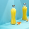thumbnail image 4 of JoyJolt Spring Reusable Glass Water Bottles with Stainless Steel Screw Cap - Set of 2 - Clear, 4 of 10