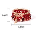 thumbnail image 3 of 7 Pcs Bracelets Bohèmes pour Femmes Ensemble de Bracelets à Franges Multicouches avec Charme, 3 of 9