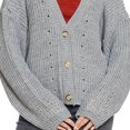thumbnail image 4 of Sweater Para Mujer Gris Jaspe Corte Holgado Abierto Casual Comodo 330695 gris G INCÃGNITA 330695, 4 of 5