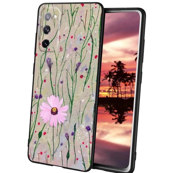 Compatible with Samsung Galaxy S20 Phone Case, Wildflowers-3-2 Case Men Women, Flexible Silicone Shockproof Case for Samsung Galaxy S20