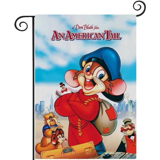 Un Cuento Americano-bandera de jardín temática. Regalo perfecto para fans, amigos y familiares, ideal para actividades al aire libre y decoración de fiestas.28CM*45CM