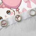 thumbnail image 5 of Homewish Kawaii Bowknot Cat Black Out Curtains, Pink Love Heart Balloon Curtains Pack of 2 (42x63 Each), Dreamy Cartoon Animal Bedroom Curtains, Window Curtains Home Decor, 5 of 7