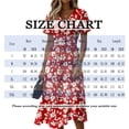 Vibrant Tropical Hibiscus Print Wrap Dress for Women VNeck Short — free download