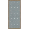 thumbnail image 4 of Kate and Laurel Framed Fabric Pinboard 18 x 42, Blue Botanical Block Print Printed Linen Classic Bulletin Board for Use as a Vision Board or Wall Organization, Florence Light Brown Frame, 4 of 8