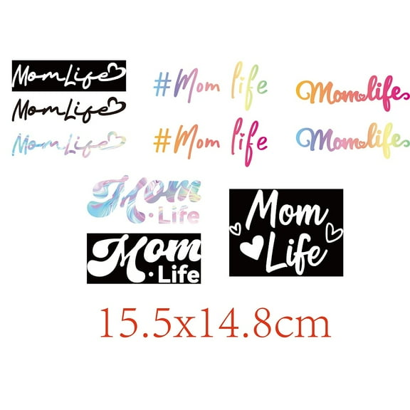 1Set Plastic Reflective Vinyl Car Stickers Waterproof Decals for Vehicle Decoration Word 148x155mm