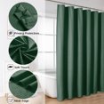 thumbnail image 3 of OVZME Leon Santa Green 3D Embossed Fabric Shower Curtain for Bathroom - Soft Textured Fabric, Hotel Style Water Repellent, Modern Farmhouse Decor, Standard Size 72x72 inches, Santa Green, 3 of 4