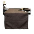 thumbnail image 3 of Fennco Styles Everyday Design Solid Color Table Runner 16" W x 54" L - Plain Chocolate Table Cover for Home, Farmhouse Décor, Banquets, Family Gathering and Special Occasion, 3 of 4