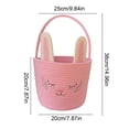 thumbnail image 2 of Lunxisen 4 Pcs Easter Storage Basket Hand-woven Rabbit Holiday Decorative Organizer Home Decor Baskets, 2 of 8
