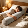thumbnail image 4 of Body Pillow Side Sleeper Long Segmented Support Cushion Soft Removable Cover Washable for Bed Couch Sofa Leg Back Sleeping Home Decor, 4 of 6