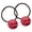 B, variant on mdesiwst 2Pcs Women Hair Ropes Transparent Jelly Ball Design High Elasticity Hair Ties No Damage Ponytails Buns Holder Hair Accessories