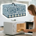 thumbnail image 2 of Whosucclay Boho Mandala Daisy Print Dust-Proof Microwave Oven Grill Cover Protector Stain Resistant Microwave Oven Dust Cover Case Protections for Toaster Oven 20.9" x 15.7" x 12.4"inches-L, 2 of 7