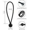 thumbnail image 2 of Ball Bungee 4 Inch Black Tie Down Cord 1 Inch Ball, 50-Piece, UV Resistant\u2026, 2 of 5