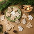 thumbnail image 4 of BinKFF 6 Pcs Christmas Gingerbread Snowflake Ornaments Christmas Tree Decorations Mini Silicone Hanging Xmas Tree Ornaments with Ropes for Xmas Home Winter Party Decor, 4 of 6