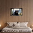 thumbnail image 2 of ZHONGYUTONG Bear Wall Art Canvas Animal Pictures for Wall Wilderness Forest Bear Painting Wildlife Poster Living Room Decor Framed (28.00" x 42.00"), 2 of 5