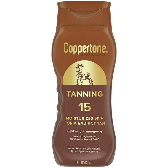 Loción solar Coppertone Tanning SPF 15 240 ml Resistente al agua