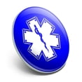 thumbnail image 2 of Star Of Life Medical Health EMT RN MD Metal 1.1" Tie Tack Hat Lapel Pin Pinback, 2 of 7