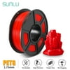 SUNLU PETG 3D Printer Filament 1.75mm,Dimensional Accuracy +/- 0.02 mm,1 kg/Spool,Red Color