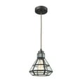 thumbnail image 1 of ELK Lighting 57126/1-LA Window Pane 1 Light Pendant In Oil Rubbed Bronze With Clear Glass - Includes Recessed Lighting Kit, 1 of 2