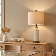 Oneach Bedside Lamp Set of 2 for Bedroom 24 Traditional Living Room Resin Nightstand Table Lamps