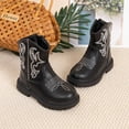 thumbnail image 5 of Meckior Toddler Girls Boys Combat Ankle Boots Little Kid Waterproof Outdoor Chelsea Fall Booties Leather Comfort Shoes, 5 of 7
