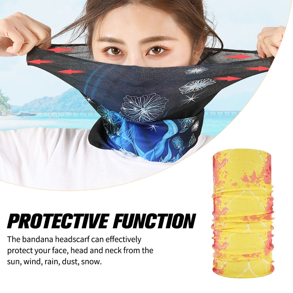 kurtrusly Cagoule Col Montant Tube Bandanas Sans Couture Écharpes