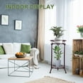 thumbnail image 2 of Plant Stand Indoor, Metal Potted 2 Tiers Tall Outdoor Plant Stands,20.3'' Heavy Duty Corner Display Rack, Flower Pot Shelf Planter Holder Decor for Home Garden Office-Bronze, 2 of 15