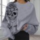 thumbnail image 5 of Sudadera con estampado de Easy Costume Graphic Tops Pullover para Cráneo gris rosa 3xl Yuyangstore Sudaderas, 5 of 5