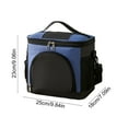thumbnail image 3 of Large Capacity Insulated Lunch Bag, Oxford Cloth Food Storage Tote, Portable Cooler Box for Work, Institute, and Outdoor Picnic, Blue, by FAJHHA, 3 of 8