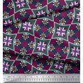 thumbnail image 3 of Soimoi Rayon Fabric Check & Geometric Print Sewing Fabric Yard 42 Inch Wide, 3 of 5
