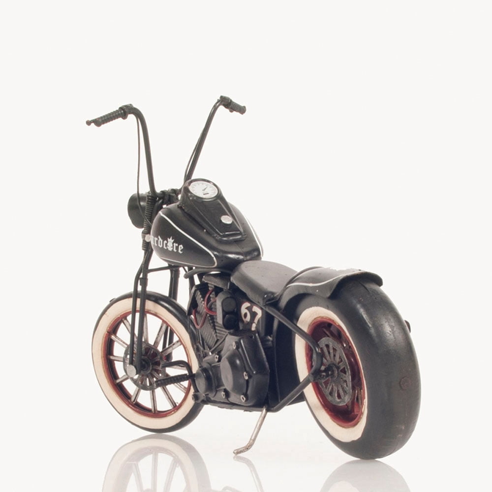 Old-Modern Handicrafts 67 Chopper Play Motorcycle, Handmade, Metal