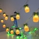 thumbnail image 2 of Juego de 3 Luces de Cadena de Piña, Decoraciones Hawaianas, Luces de Cadena de Piña Luau Tropical para Fiestas de Verano, 2 of 5