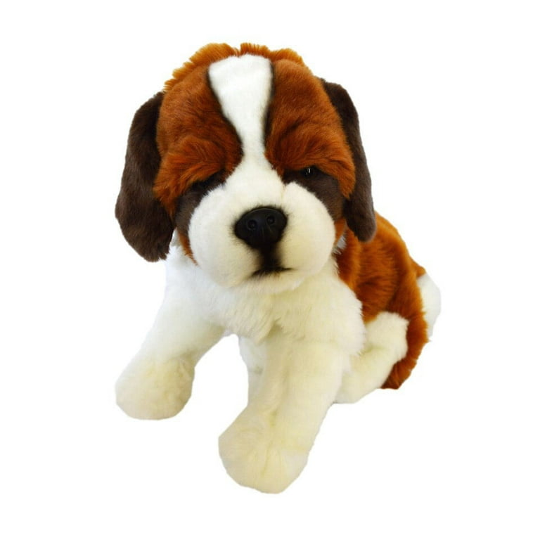 Large st bernard stuffed cheap animal