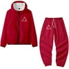 Unisex Squid Game Cosplay Costume Sweatshirts and Sweatpants 2 Piece Outfit 001 456 067 Long Sleeve Tracksuit Jacket Sets