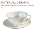 thumbnail image 3 of 1 Set Ceramic Cup French Style Vintage Milk Mug Coffee Cup Saucer Water Cup, 3 of 8
