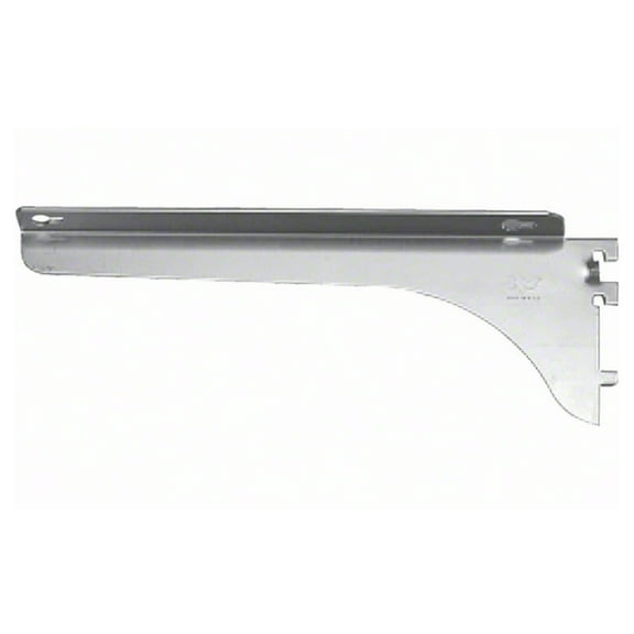 Knape And Vogt 183L 12 83 Series 12" Long Heavy Duty Flange Shelf Bracket - Chrome