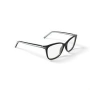 Walmart Womens XSLV03AS-01 Square Prescription Eyeglasses with Case, Black