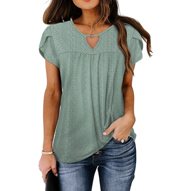 Lucakuins, camisetas de manga corta para mujer, blusa informal de moda de Color sólido, Tops holgados de verano, ropa de calle Lucakuins moda