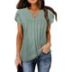 thumbnail image 1 of Lucakuins, camisetas de manga corta para mujer, blusa informal de moda de Color sólido, Tops holgados de verano, ropa de calle Lucakuins moda, 1 of 4