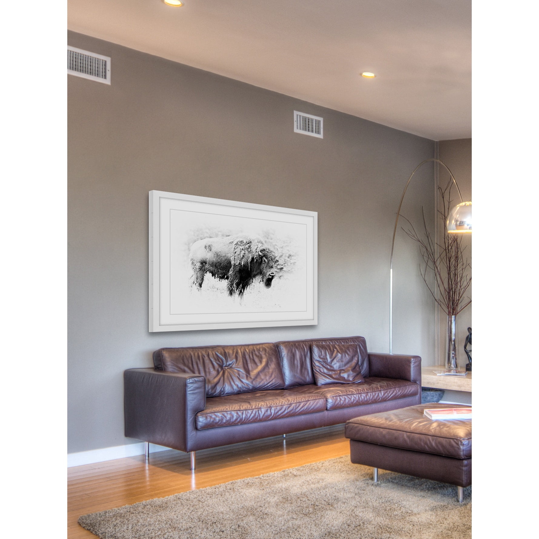 Marmont Hill "Burly Beast" Framed Painting Art Print, 45.00" x 1.50"