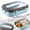 Blue, variant on Homesteed 22*17 Thermal Insulated Lunch Box Food Thermos Double Layer Insulated Food Container for Men and Women Portable Lunch Box for Picnic Camping
