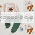 thumbnail image 3 of UAYOTSE Baby Boys Football Print Sweatshirt Jogger Pants Set Casual Fall Daily Infant Outfit Size 18-24 Months, 3 of 3